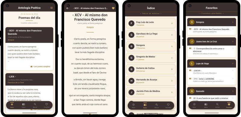 Mockup de la aplicación